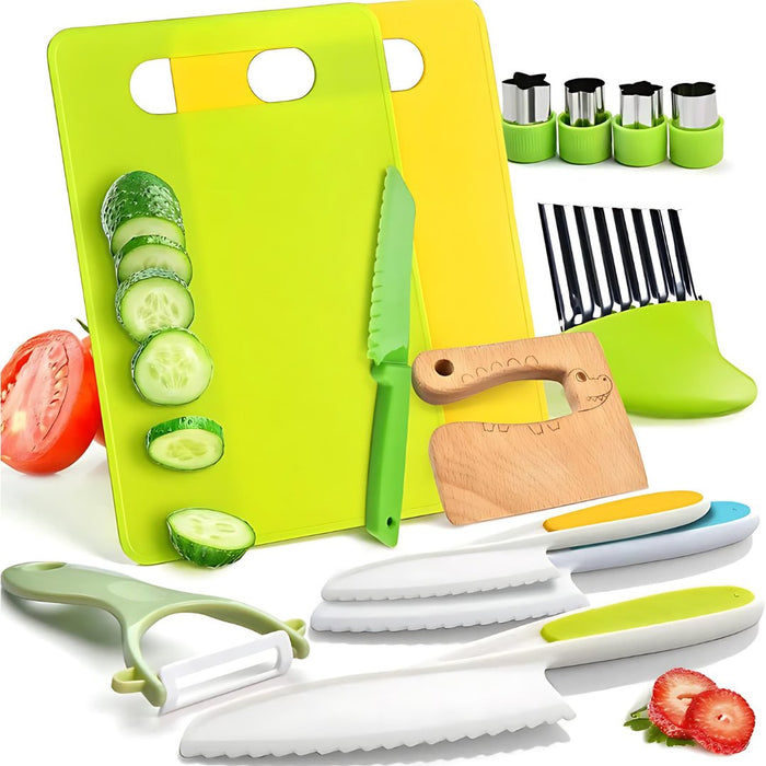Montessori Kids Cooking Set: 13-Piece Kitchen Tools for Little Chefs