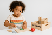 Montessori Magnetic Wooden Kitchen Play Set – Pretend Play Food Toys for Kids