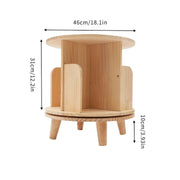 Montessori Bookcase 6 options 360° Rotatable Wood Bookcase - Space-Saving Book Storage Shelf