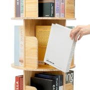 Montessori Bookcase 6 options 360° Rotatable Wood Bookcase - Space-Saving Book Storage Shelf