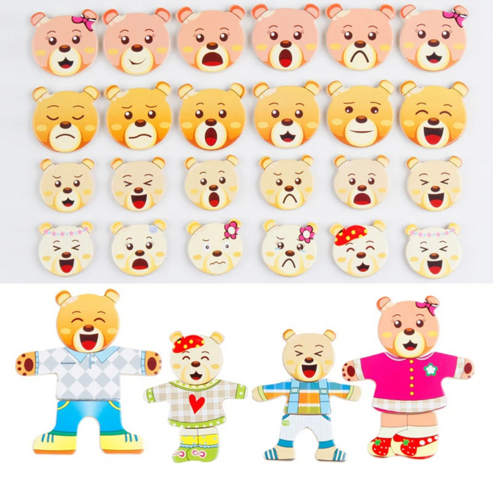 Animal Dress-Up Wooden Puzzle – Early Education Jigsaw Game for Kids