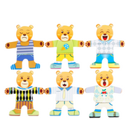 Animal Dress-Up Wooden Puzzle – Early Education Jigsaw Game for Kids