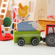 Montessori Wooden Farm Set - Toddler Pretend Play Toy