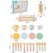 Montessori Wooden Kitchen Set - Pretend Play for Kids