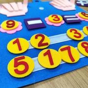 Montessori Counting & Math Busy Board - Early Education Felt Toy for Kids