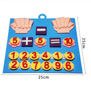 Montessori Counting & Math Busy Board - Early Education Felt Toy for Kids