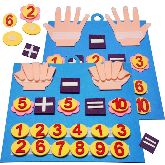 Montessori Counting & Math Busy Board - Early Education Felt Toy for Kids