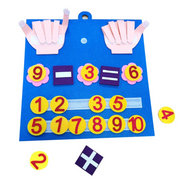 Montessori Counting & Math Busy Board - Early Education Felt Toy for Kids