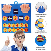 Montessori Counting & Math Busy Board - Early Education Felt Toy for Kids