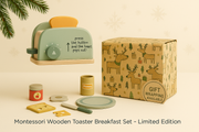 Montessori Wooden Toaster Breakfast Set – Limited Edition Gift Set