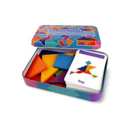 Montessori Wooden Tangram Puzzle - Shape Matching Toy for Toddlers