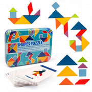 Montessori Wooden Tangram Puzzle - Shape Matching Toy for Toddlers