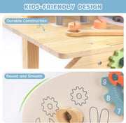 Montessori Kids Tool Bench Set  Large Wooden Work Bench Construction Toys 41 Pieces Kid Toys Tool Set  for Boys Girls Age 3+
