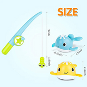 Montessori Magnetic Whale Fishing Bath Toys – Fun Pool & Bathtub Game for Toddlers