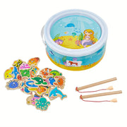 Montessori Wooden Fishing Game – Fine Motor Toy