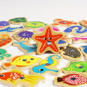 Montessori Wooden Fishing Game – Fine Motor Toy