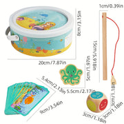 Montessori Wooden Fishing Game – Fine Motor Toy