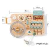Montessori Busy Car Board - Cognitive Development Toy for Kids