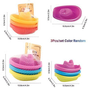 Montessori Colorful Stacking Boat Bath Toys – Floating Water Play Set for Kids