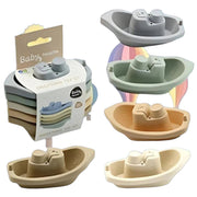 Montessori Colorful Stacking Boat Bath Toys – Floating Water Play Set for Kids