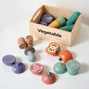 Montessori Magnetic Wooden Kitchen Play Set – Pretend Play Food Toys for Kids