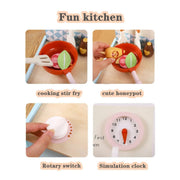 Miniature Wooden Toy Stove & Cookware Set for Kids - Pretend Play & Food Learning