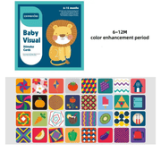 Montessori Baby Visual Stimulation Cards – High Contrast Flash Cards for Infant Cognitive Development