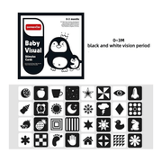 Montessori Baby Visual Stimulation Cards – High Contrast Flash Cards for Infant Cognitive Development
