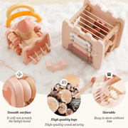 Montessori Baby Wooden Blocks Puzzle Selection – Multifunctional Early Learning Toy & Gift