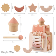 Montessori Baby Wooden Blocks Puzzle Selection – Multifunctional Early Learning Toy & Gift