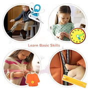 Montessori Busy Board – 3D Felt Cloth Learning  Quiet Book for Toddlers