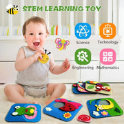 Montessori Busy Book for Toddlers - Sensory Activity Board & Fine Motor Skills Toy