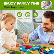 Montessori Busy Book for Toddlers - Sensory Activity Board & Fine Motor Skills Toy