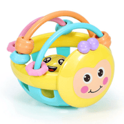 Montessori Catch Ball for 0-12 Months  Silicone Safety Teether Sensory Baby