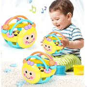 Montessori Catch Ball for 0-12 Months  Silicone Safety Teether Sensory Baby