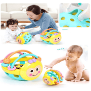 Montessori Catch Ball for 0-12 Months  Silicone Safety Teether Sensory Baby