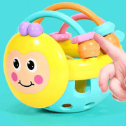 Montessori Catch Ball for 0-12 Months  Silicone Safety Teether Sensory Baby
