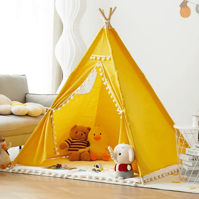 Montessori kids Teepee Tent – Portable Playhouse Wigwam for Children’s Indoor Fun