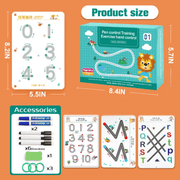 Montessori Pen Control & Shape Matching Toy – Educational Learning Set for Toddlers