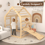 Montessori Pikler Triangle Set – Toddler Indoor Jungle Gym & Climbing Playhouse