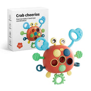 Montessori Sensory Crab Toy – Educational Pull String & Fine Motor Skills Toy for Babies