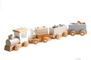 Montessori Toys Baby Educational Train Set with Numbers Stacking Shapes Modern Living Design