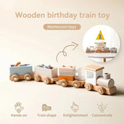 Montessori Toys Baby Educational Train Set with Numbers Stacking Shapes Modern Living Design