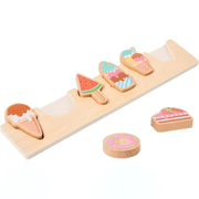 Montessori Wooden Ice Cream Playset – Pretend Food Toy for Toddlers’ Kitchen Fun