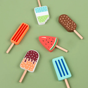 Montessori Wooden Ice Cream Playset – Pretend Food Toy for Toddlers’ Kitchen Fun