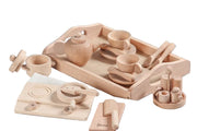 Montessori Play Kitchen Set - Beech Children's Kitchenware Toy