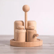 Montessori Play Kitchen Set - Beech Children's Kitchenware Toy