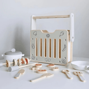 Wooden BBQ Playset for Kids – Educational Role Play Cooking Toy