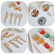 Wooden BBQ Playset for Kids – Educational Role Play Cooking Toy
