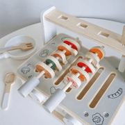 Wooden BBQ Playset for Kids – Educational Role Play Cooking Toy
